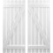 Ekena Millwork Americraft 6-Board (2 Batten) Wood Spaced Board-n-Batten Shutters w/ Z-Bar, ARW102SB623X77WHH, PR ARW102SB623X77WHH - alternate 1